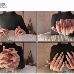 #683 - Scratching Pillow With My Clear Natural Long Nails