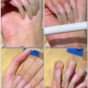 #693 - Close Up Of My Super Long Clear Nail Beds