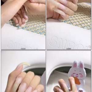 #697 - Close Up Of My Bare Long Nails At Manicurist