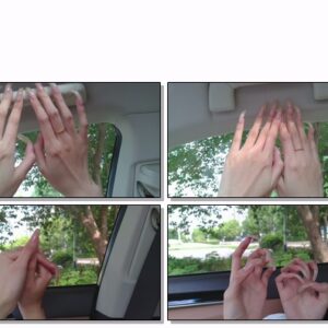 #37 - VR/3D - Modeling My Long Shiny Nails In Car