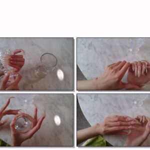 #36 – VR/3D – Tapping Glass With My Shiny Long Natural Nails