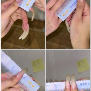 #712 - Measuring My Long Clear Natural Nail Beds