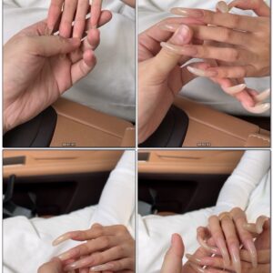 #702 - Man Showing My Long Natural Nails In The Car