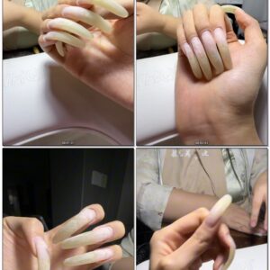 #733 - Removing Gel And Showing Bare Nails At Manicurist