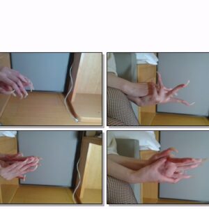 #47 – VR/3D – Long Clear Natural Nails Sideview Posing