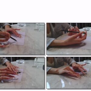 #50 – VR/3D – Writing And Posing My Long Nails With Pen