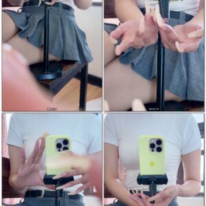 #751 - Recording My Long Shiny Nails In Mirror