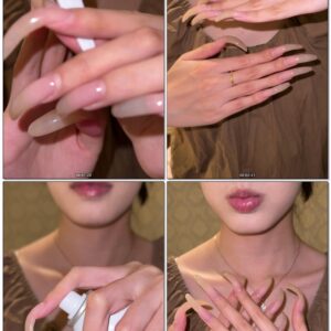 #755 - Close Up Posing Of My Shiny Long Nails