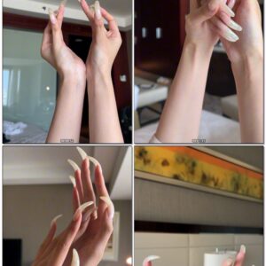 #740 - Hand Motions And Clear Long Nails