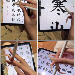#753 - Writing On Ipad With My Long Natural Claws