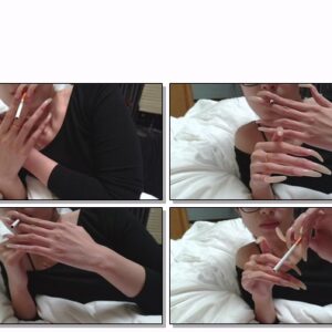 #57 – VR/3D - Laying Down Showing Long Nails With Cigarette