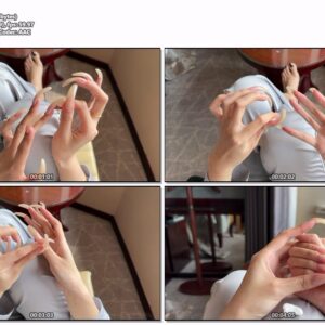 #784 - Close Up Cleaning My Long Nails Undersides And Nailbeds