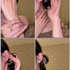 #758 - Fiddling With My Ear With Long Natural Nails