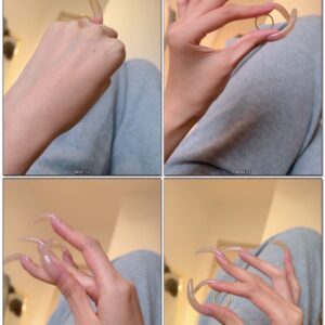 #798 - My Long Natural Nails With Rings