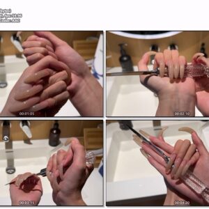 #803 - Tapping Letter Opener With My Long Natural Nails