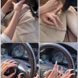 #789 - Posing My Long Nails At The Steering Wheel