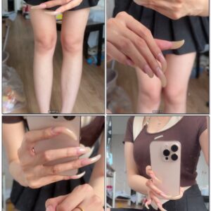 #763 - Recording My Long Natural Nails In Mirror