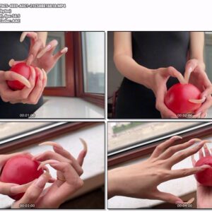 #767 - Piercing A Tomato With My Long Natural Nails