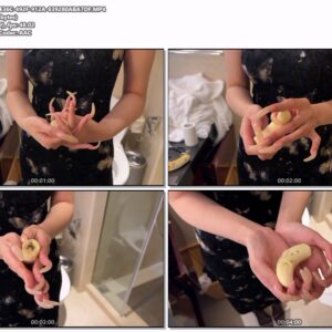 #794 - Long Shiny Nails Piercing Banana