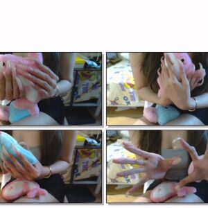 #73 – VR/3D - Close Up Long Natural Nails Scratching Of Stuffed Animal