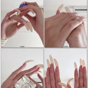 #809 - View Of My Long Natural Nails Undersides