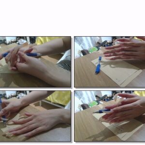 #83 – VR/3D – Writing With My Long Curved Natural Nails