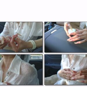 #89 – VR/3D – Fiddling With My Long Curved Nails In Car