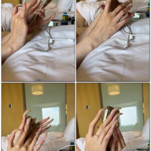 #848 - Scrolling On My Phone With Long Natural Nails