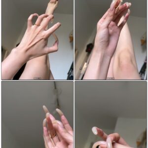 #856 - Laying Down And Posing My Natural Long Nails