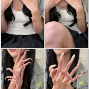 #852 - Casual Natural Shiny Nails Showing