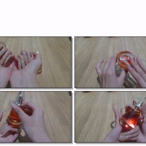 #158 – VR/3D – Tapping A Perfume Bottle With My Long Shiny Nails