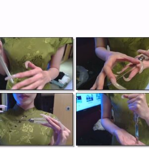 #138 – VR/3D – Fiddling With Letter Opener With My Long Curved Nails