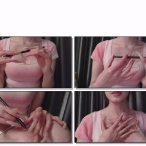 #166 – VR/3D – Fiddling With Pencil Using My Long Nails