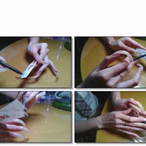 #178 – VR/3D – My Long Curved Nails With Pencil