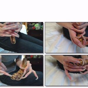 #152 – VR/3D – My Long Natural Nails Piercing Banana