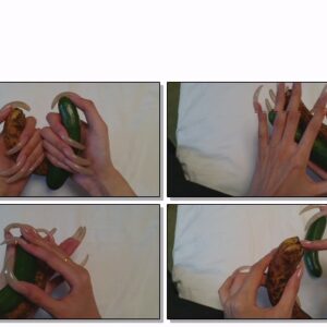 #153 – VR/3D – My Long Nails With Banana And Cucumber