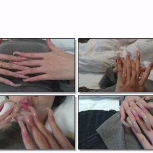 #144 – VR/3D – Laying Down Posing My Nails On Grey Top