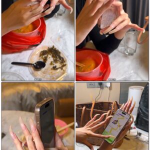 #900 - Scrolling On My Phone With Long Natural Nails