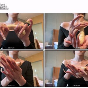 #877 - Shiny Clear Natural Nails With Banana