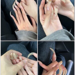 #882 - Man Holding My Long Nail Hands In Car