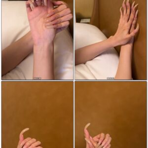 #901 - Laying Down Posing My Long Natural Nails