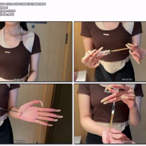 #921 – Fiddling With Letter Opener With Long Nails