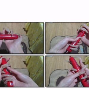 #225 – VR/3D – My Long Natural Nails Fiddling With Sausage