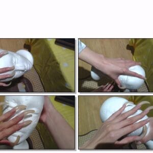 #218 – VR/3D – My Long Natural Nails Scratching Foam Head
