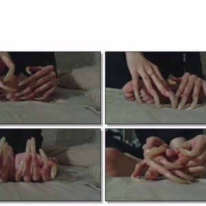 #244 – VR/3D – Posing My Long Curved Nails With Feet