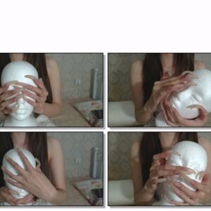 #203 – VR/3D – My Long Hands And Nails Covering Foam Head