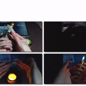 #191 – VR/3D – Fiddling With Lighter With Long Curved Nails