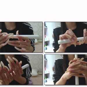 #195 – VR/3D – My Long Natural Nails Playing With Candles