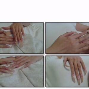 #215 – VR/3D – Laying On Bed Posing My Long Natural Nails