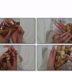 #217 – VR/3D – Close Up Destroying Banana With My Long Nails